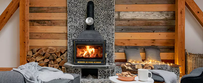 Thelin Hearth Products Direct Vent Gas Stove Fireplace Inspection in Bentonville, Arkansas